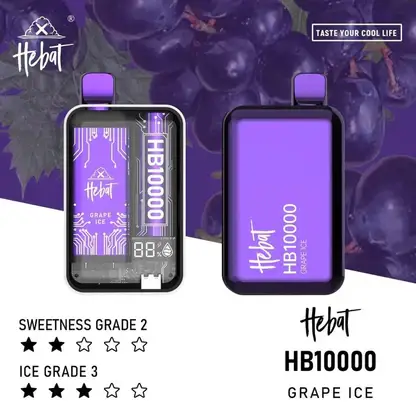 Hebat喜貝拋棄式一次性10000口-5.webp Hebat 喜貝 10000口 拋棄式電子煙 搭載全新LED螢幕顯示技術與5%尼古丁鹽 展現多口味解析