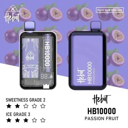 Hebat喜貝拋棄式一次性10000口.webp Hebat 喜貝 10000口 拋棄式電子煙 搭載全新LED螢幕顯示技術與5%尼古丁鹽 展現多口味解析