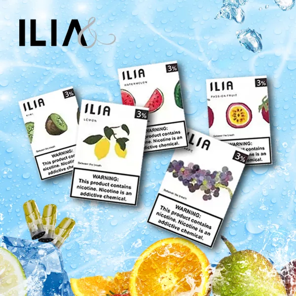 ILIA 哩亞 一代通用煙彈 採全新透明油艙設計與防漏技術升級 每盒三顆裝提供3%尼古丁鹽體驗