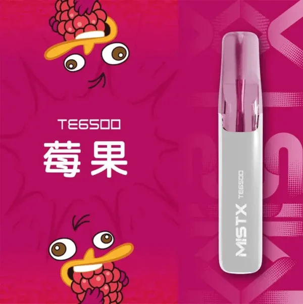 Mist X 鴨嘴獸 6500口 拋棄式電子煙 主打冰爽水果口味清涼口感與2%尼古丁鹽配置 結合550mAh大電量與獨家萌系外觀設計